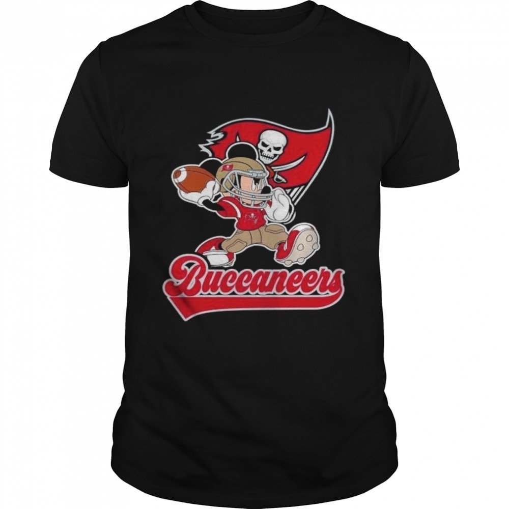Mickey Mouse Player Tampa Bay Buccaneers Shirt